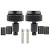 Universal CNC Motorcycle Cruise Control Throttle Clamp Assist End Bar Black 2PCS