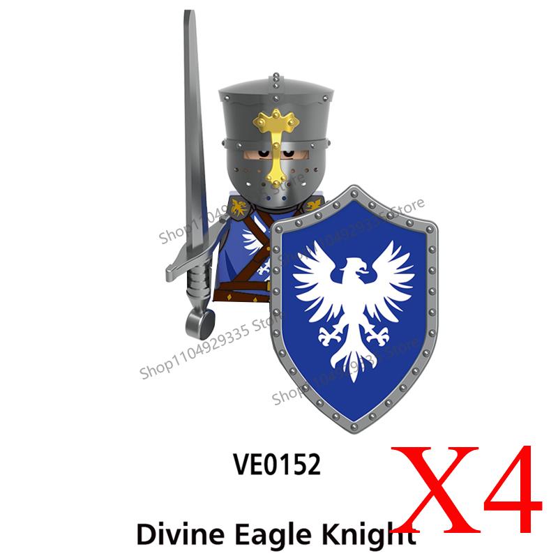 MOC Mittelalterliche Bausteine Zubehör Burgen Gotische Ritter Drache Löwe Krieger Pferd Helme Schilde Rüstungen Äxte Steine Spielzeug