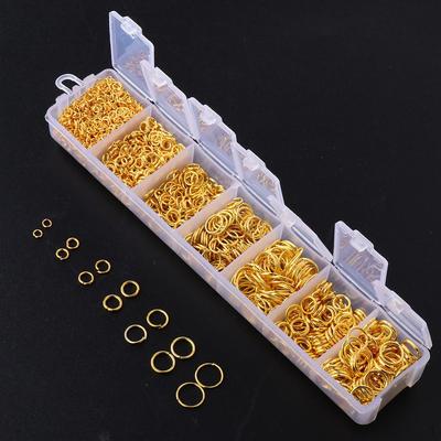 Metal Jewelry Making DIY Supplies Beading Rings Connectors Accessories Crafting for Handmade Parts