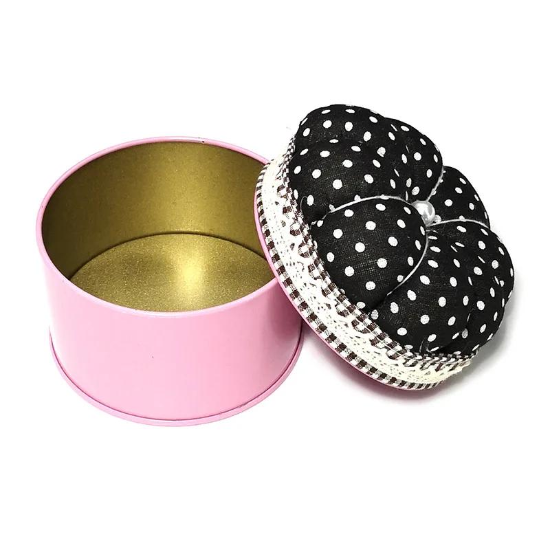 Pumpkin Shap Sewing Pin Cushion Needlework Craft Sewing Pin Storage Box Button Storage Handcraft Needle Holder