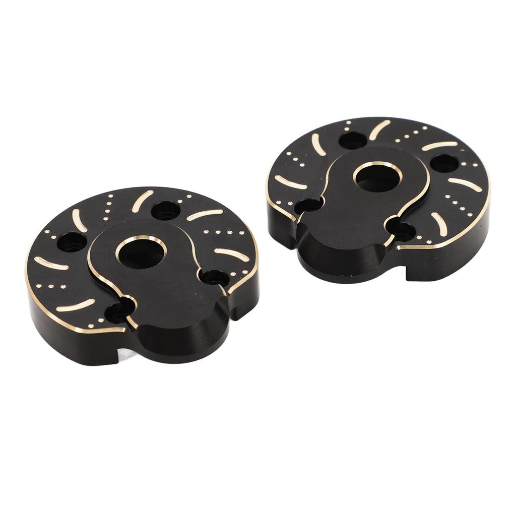2pcs Portal Cover Plates Brass Portal Covers Weights for Capra for SCX10 III 1/10 RC Crawler Car Fro