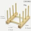 Wooden Kitchen Dish Drain Rack Dinnerware Storage Organizer Tray Plate Drying Shelf Book Cups Display Stand Drainer Holders
