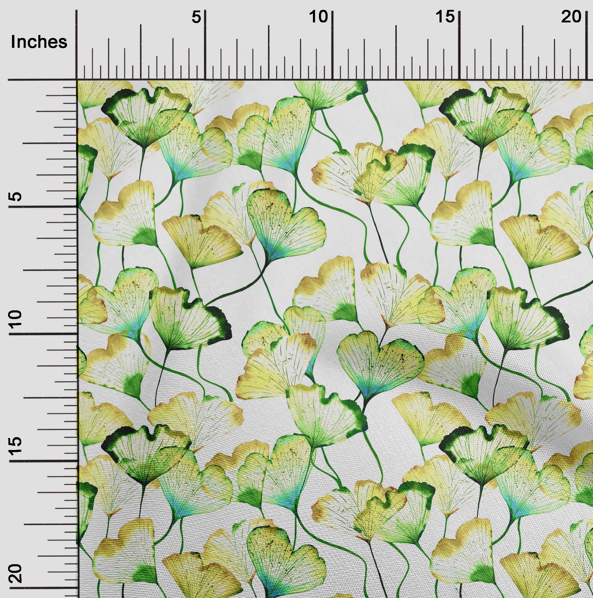 

OneOone Cotton Flex Персикова тканина Квіти Акварель Квілтинг Тканина для шиття з принтом у дворі 40 дюймів 42 Inch Wide - Viscose Chiffon жовтий