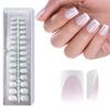 Milky Whit French Tip Press on Nails, 240Pcs French Press On Nail Short Square,Pre-Applied Primer & Top Coat,4 in 1 Gel Nail Tips Soak off Acrylic