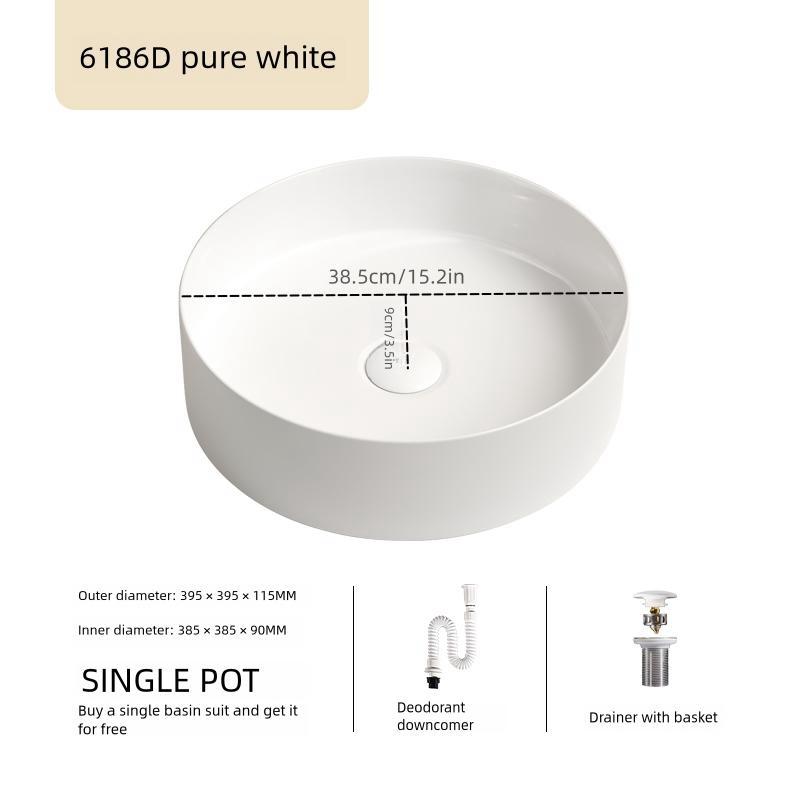 Ceramic Modern Table Basin, Bathroom Vanity Basin, Household Hand Wash Basin For Hotel, Balcony And Toilet,  Basin For  Was