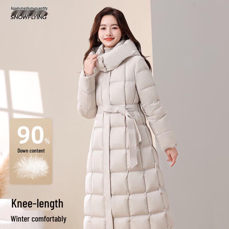 

Жіночий елегантний зимовий пуховик Xuezhongfei з капюшоном L 165/88A