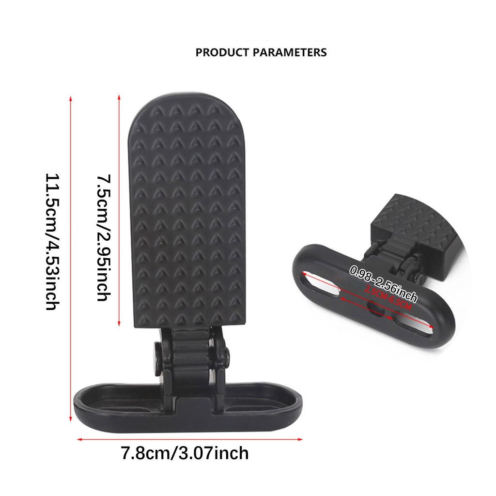 Rear Pedals Foot Plates Pedals, Non Slip Footboard Portable Pegs Folding Footrests for Electric