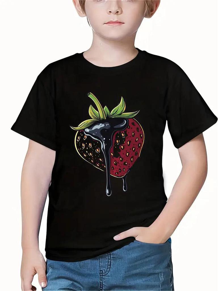 Pure Cotton Solid Color Children's Short-Sleeve T-Shirt for Girls and Boys