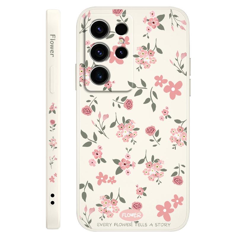 Floral Scent Phone Case For Samsung Galaxy S25 FE S24 S23 S22 S21 S20 Ultra Plus Note 20 Ultra 10 Plus Cover