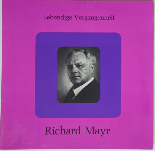 LP Record RICHARD MAYR  Richard Mayr LV233 Lebendige Verga Austria Classical Used