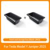 For Tesla Model Y  Launch Juniper Under Seat Storage Box Drawer Tpe Hidden Storage Box Push Pull Car Organizer Accessories