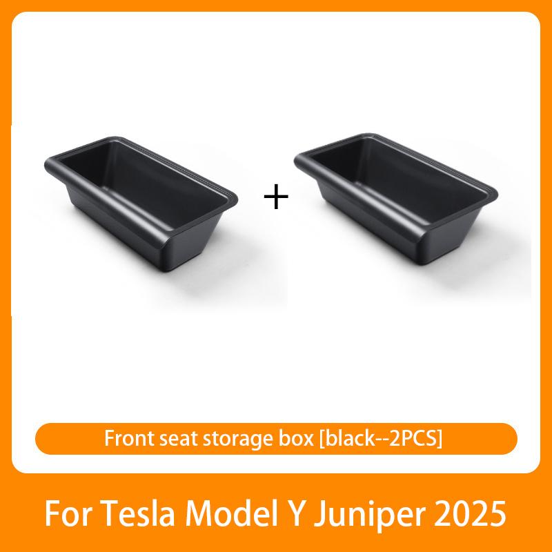 For Tesla Model Y Launch Juniper Under Seat Storage Box Drawer Tpe Hidden Storage Box Push Pull Car Organizer Accessories