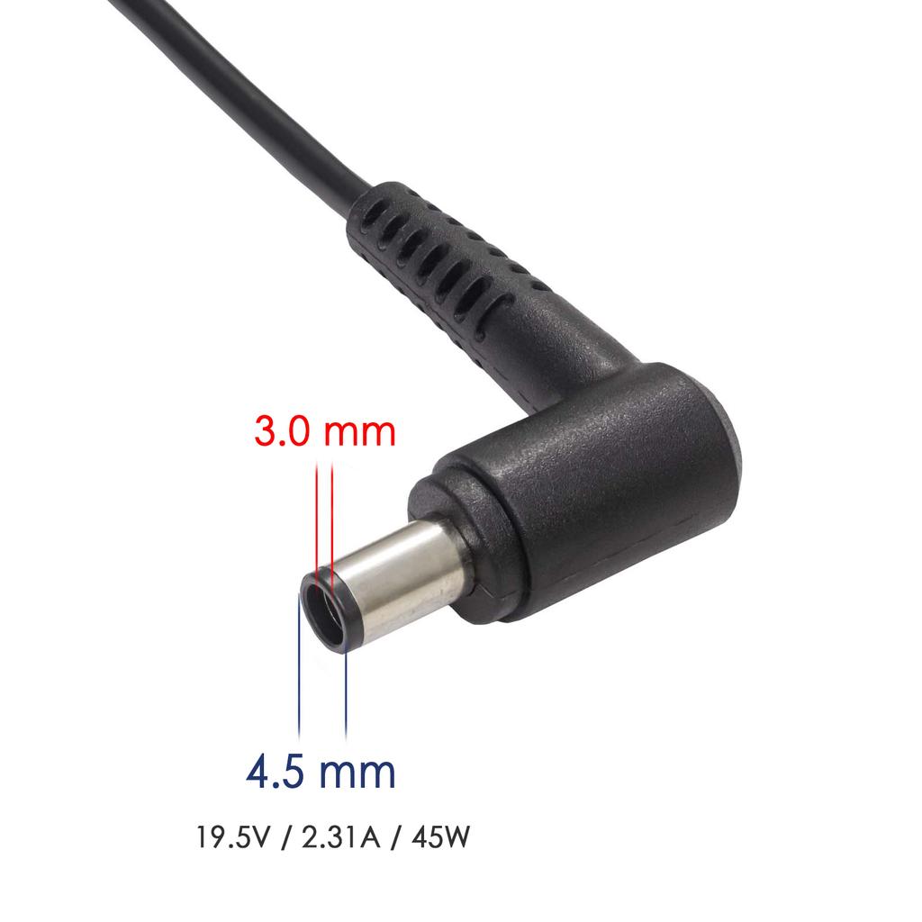Power Supply For Notebook Akyga Ak-Nd-68 Laptop Dell 4.5 X 3.0 + Pin 45W 1.2M