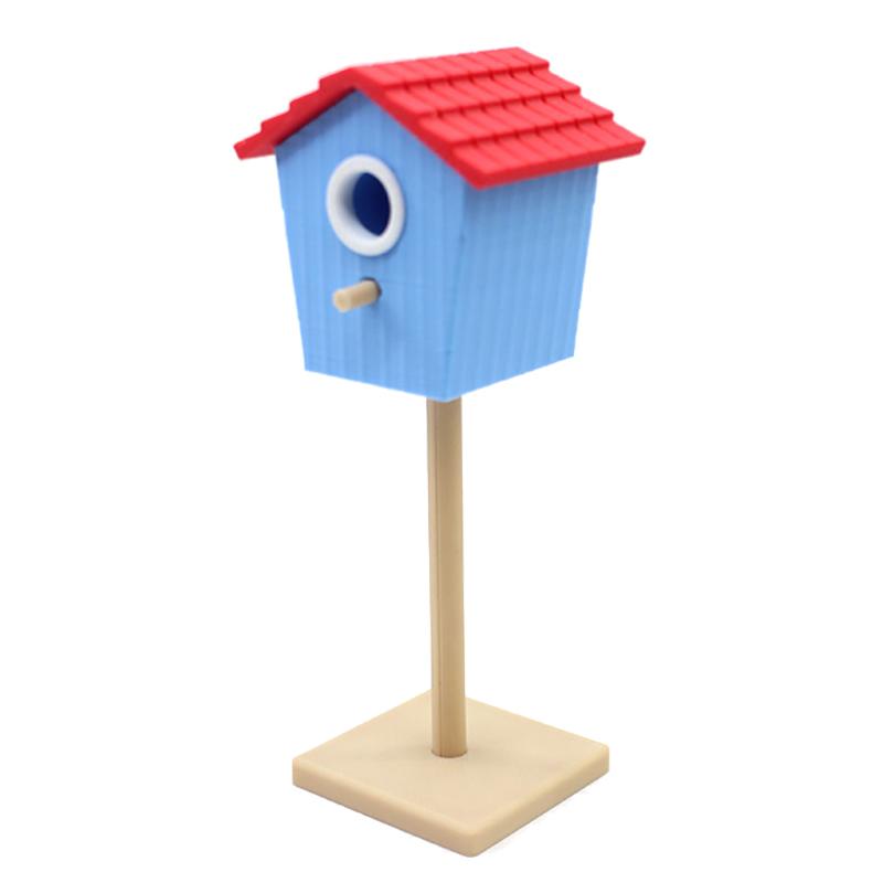 1:12 Dollhouse Miniature Bird House Garden Courtyard Model Decor Toy Doll House Accessories