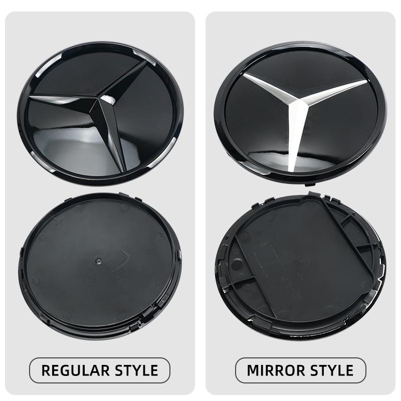 CSB1 Glass Mirror 188mm Front Grille Star Logo Emblem Badge for Mercedes Benz A B C E R V VITO S CLA CLB W176 GL GLE GLC GLS W205