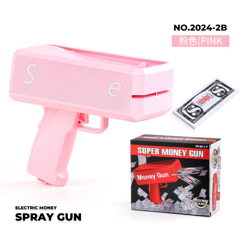 New Peculiar Squirt Money Gun Toy Money Gun Paper Money Squirt Money Gun Party Game Wedding Shooting Money Black Box
