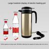 1200ML/750ML Large Capacity Car Hot Kettle Car Truck Water Heater Auto Shut Off 12/24 V Fast Boiling for Coffee Tea Drinks Pots