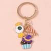 Cute Enamel Halloween Keychain Ghost Bat Pumpkin Keyring Pendants for Car Keyholder Handbag Decor DIY Halloween Jewelry Gifts