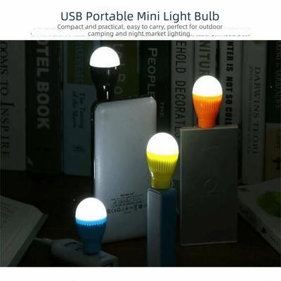 Portable 5V Bright USB Night Light Super Bright Soft Lighting Mini Night Light Standard USB Compact Design Desk Lamp Car Reading