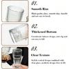 Aesthetic Textured Glass Cup – Premium Soda Lime Glass Tumbler for Cocktails, Juice & Water