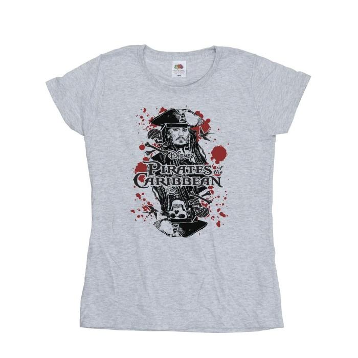 Pirates of the Caribbean Womens/Ladies Jack Sparrow T-Shirt