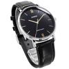 Casio Quartz Men's Watch MTP-VT01L-1B Black with Black Leather Band (Imported)