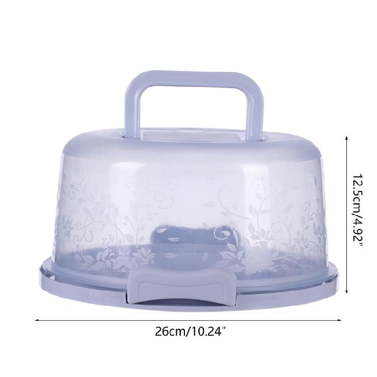 Versatile Cake Container Portable Cake Transport Carrier with Handle Pastry Tray