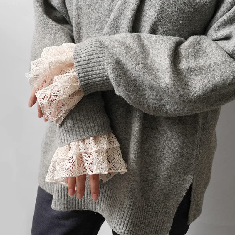 Lace sleeves feminine modern [dear-japan] (1.Beige)