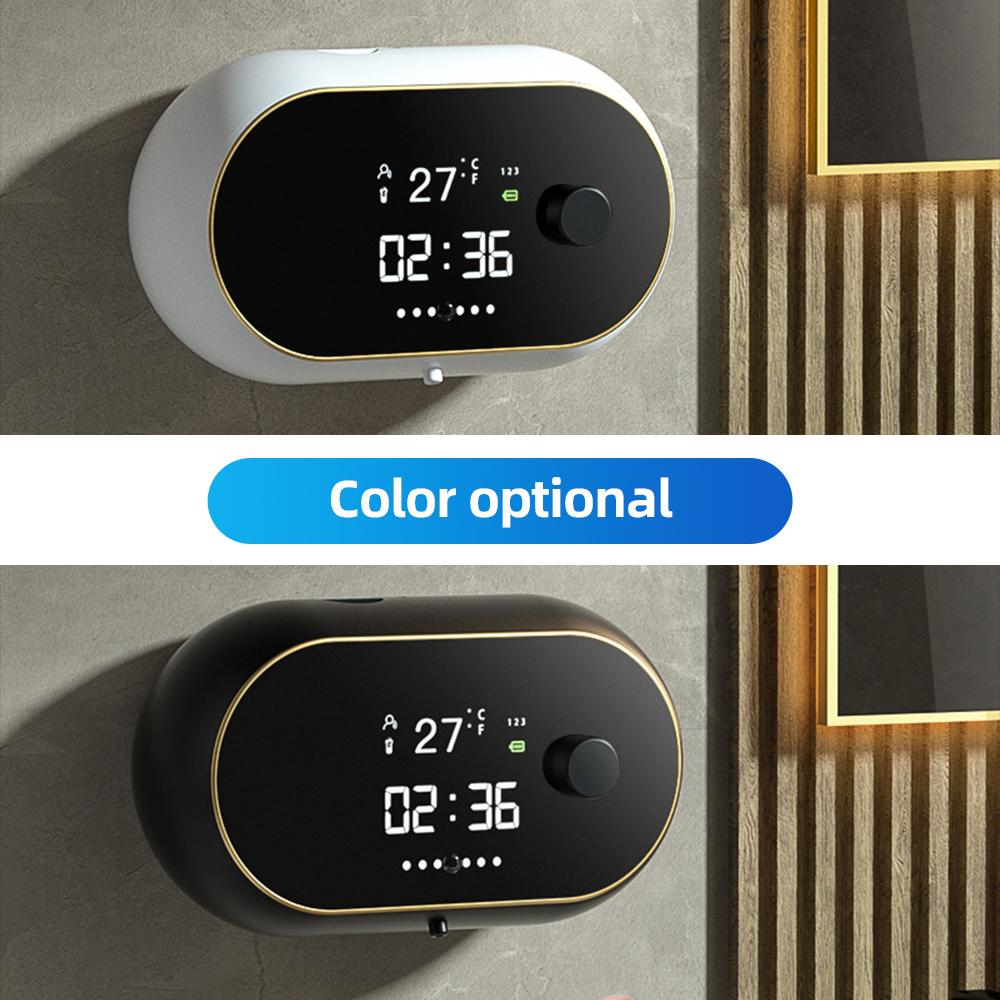 Automatic Foaming Hand Soap Dispenser Touchless Wall Mount Upgrade Horizontal 450ml Multifunctional Rechargeable Soap Dispenser