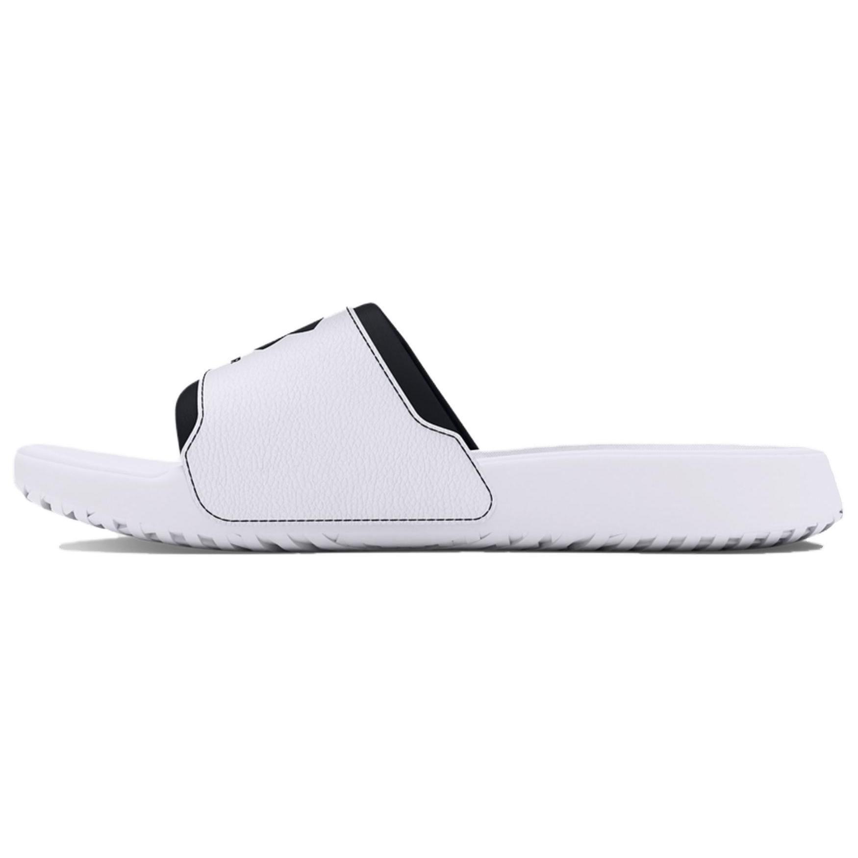 

Under Armour Ignite Slide Slippers Men s Black White 3027219-100 42.5
