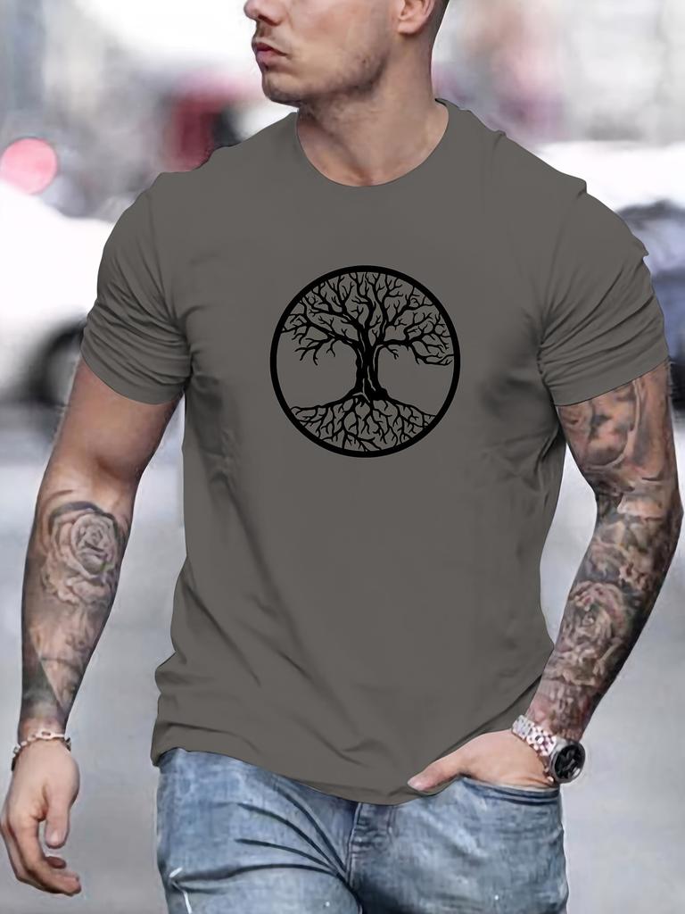 Mens 100 Cotton Summer T Shirt  Summer Casual T Shirt  Suitable for Leisure and Sports Occasions