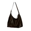 Autumn and Winter Retro Large-capacity Bag Women's Underarm Bag 2025 New Soft-sided Tote Bag Wide Shoulder Strap Single Shoulder Messenger Bag