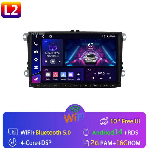 

Для VW Volkswagen Skoda Octavia Golf 5 6 Touran Passat B6 Polo Jetta 9 дюймов Android13 автомобильное радио GPS 2Din мультимедийный плеер Wifi