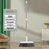 XETEN Soft-Bristle Broom and Dustpan Set