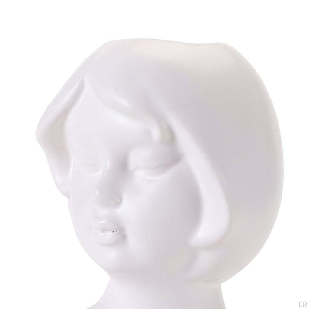 Ceramic Face Vase, Flower Vase for Decor, Modern Decorative Floral Centerpiece Table Shelf