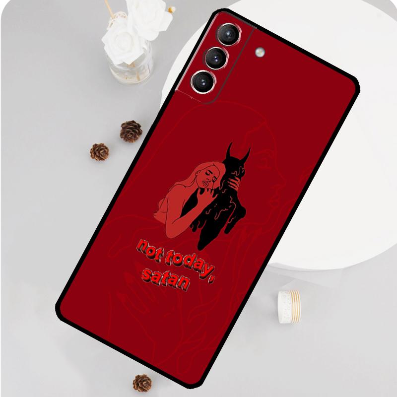 Aesthetic Devil Woman Bad Girl Phone Case For Samsung Galaxy S26 S23 Ultra S20 S21 S22 S24 S25 Plus S10 S25 FE Funda Cover
