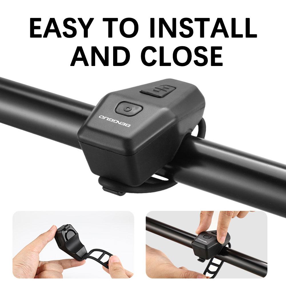 Rechargeable Bike Horns Alarm,120db-Loud Waterproof Horns,Usb Rechargeable Cycling Alarm Bell,Super-Loudbicycle Horn