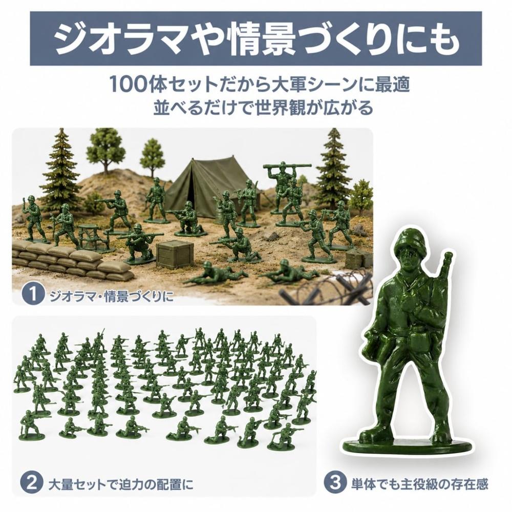Army figures, soldier 100 military various types, men, green toy soldiers, army, soldiers (green)