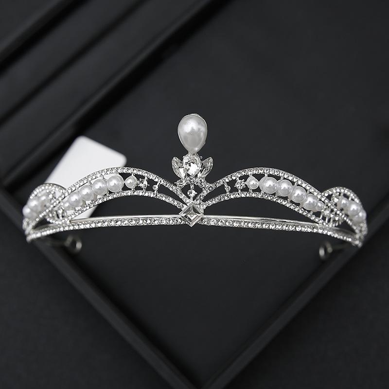 Crown Tiara Bride  Rhinestone Crown  Wedding Dress  Adult Ceremony Birthday  Princess Hair Accessories  Children