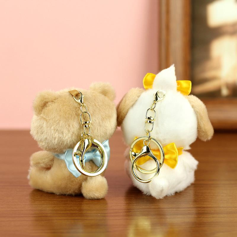 Plush Doll Pendant Keychain Small Doll Cute Animal Toy Jewelry Backpack Pendant Gift