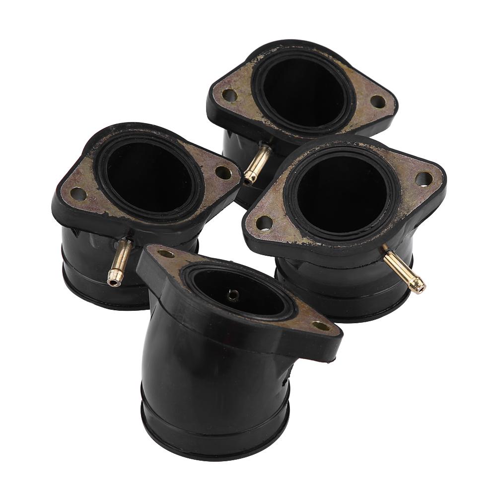 4Pcs Motorcycle Carburetor Manifold Intake Adapter Joint Boot for YAMAHA XJ1100 XS1100 XS1100L
