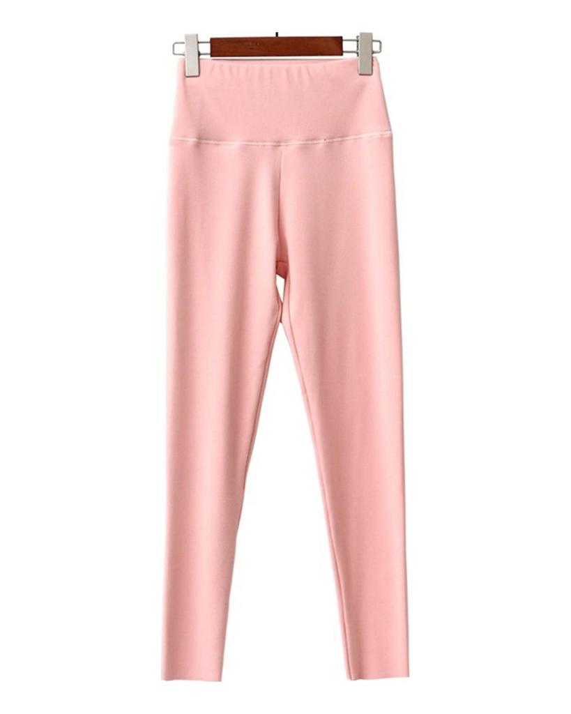 Damskie jesienno-zimowe legginsy German Velvet Slim Fit Warm High Waist Cinched