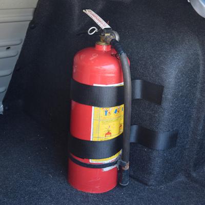 Auto-Gürtel-Verstauungsgurt, Feuer-Aufräumbeutel-Halterung, Feuerlöscher-Aufkleber, Befestigungsband