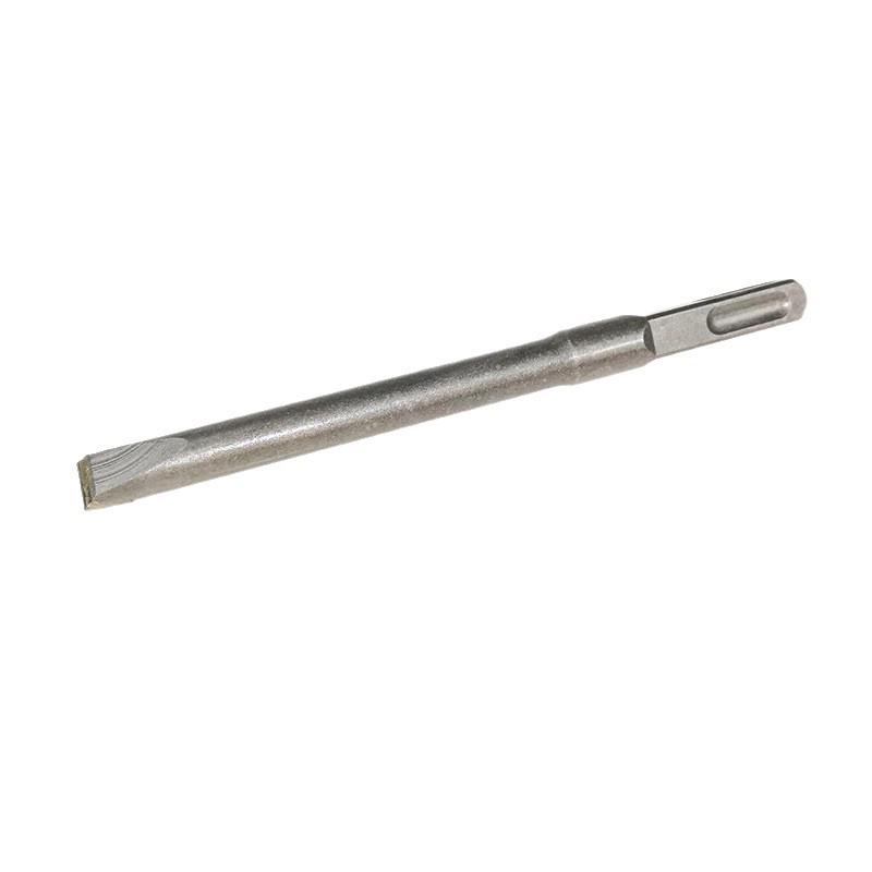 Wanlian Alloy Chisel: Square Shank, Four-Groove Electric Hammer Drill Bit for Concrete and Brick Wall Slotting, 12-Point Flat.