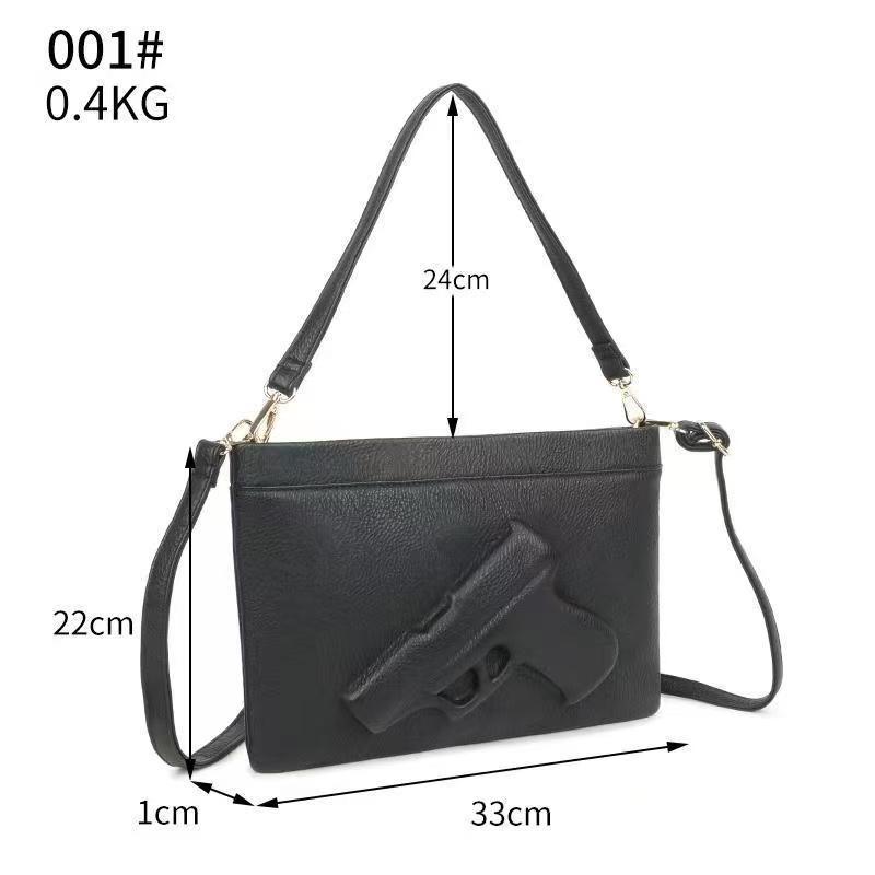 Hot Sale Tactical Cross Embossed Pistol Bag Envelope Bag Shoulder Crossbody Handbag Bag