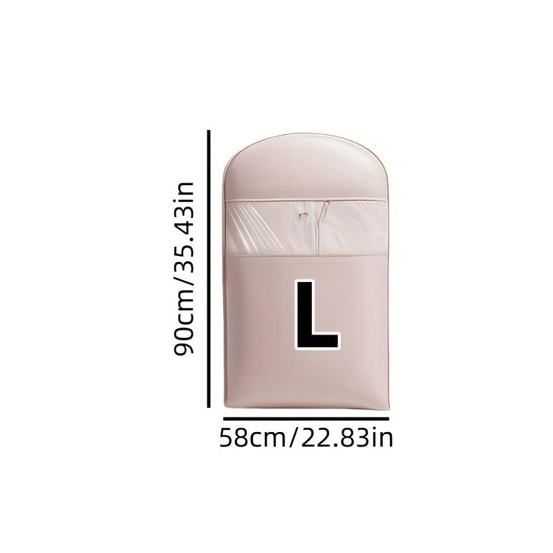 1pc Down Jacket Compression Dust Cover Wardrobe Clothes Dust Bag,New Transparent Window Hanging Hanger Bags,Suitable for Bedroom