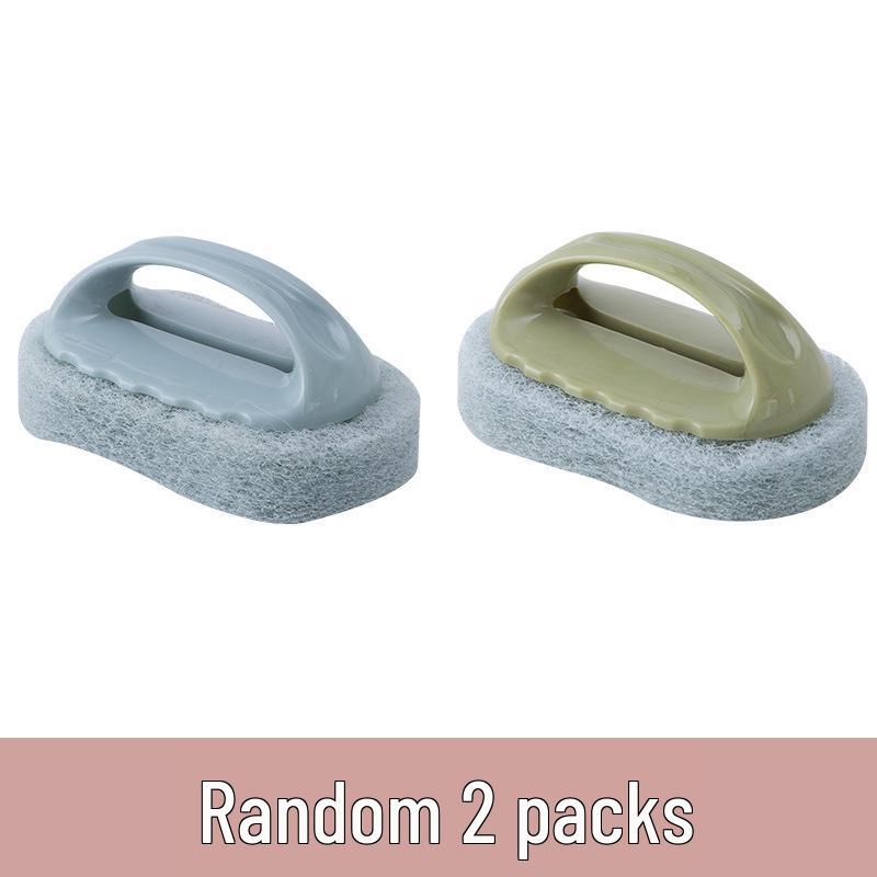 

Multifunctional Cleaning Brush with Handle for Kitchen & Bathroom - Powerful Brush & Decontamination Sponge for Tiles & Dishes