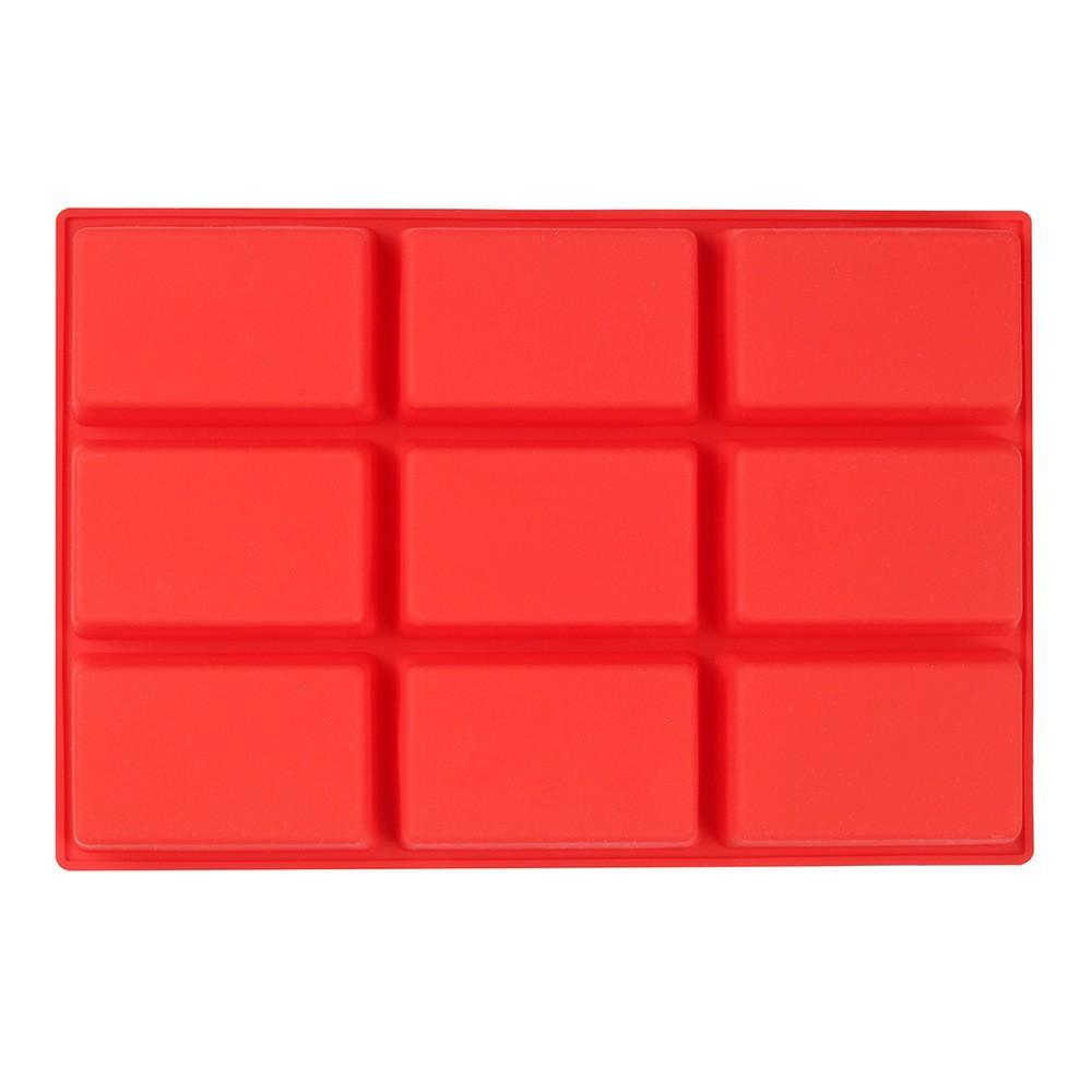 1 molde para pan en miniatura, molde de silicona de 9 cavidades para hornear pan en miniatura, pastel, pan de carne, pan de maíz, brownie, muffin y jabón rectangular
