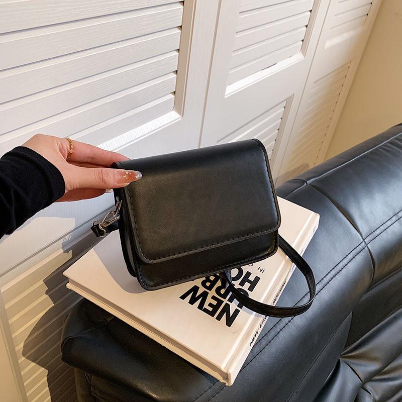 Trendige Streetstyle Umhängetasche 2023 Winter Neu Lässige Pendlertasche Retro Einfach Kleine Quadratische Tasche