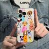 Creative Colorful Dog Transparent Phone Case For iPhone 17 Air 16 15 14 13 Plus 12 11 Pro Max XS X XR 7 8 Plus 16E SE 2022 Cover